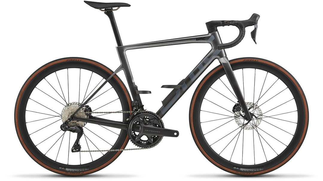 BMC Teammachine SLR 01 THREE Silver Carbon / Carbon — vista 1