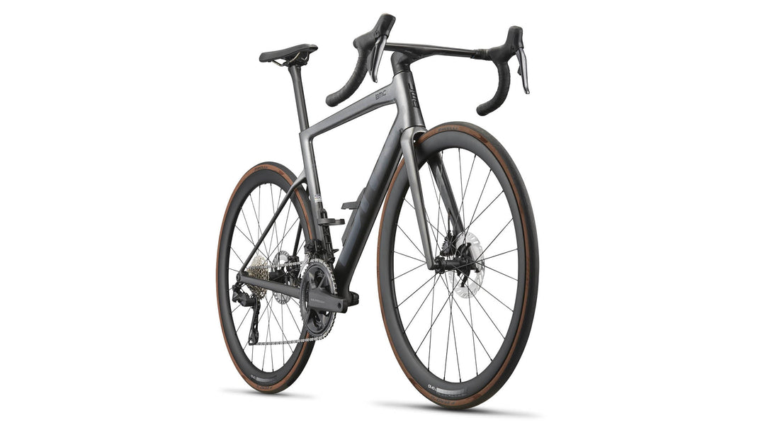 BMC Teammachine SLR 01 THREE Silver Carbon / Carbon — vista 2
